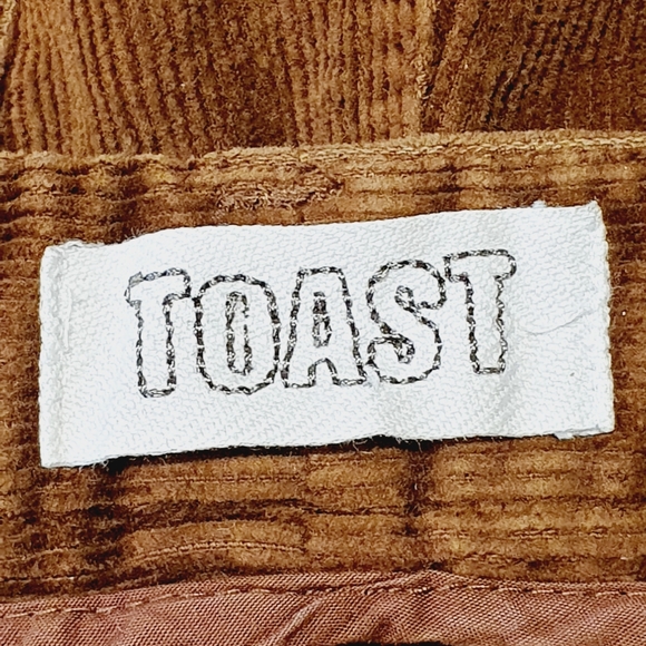 Toast Corduroy Trouser Brown Size 16 Straight Leg Cords Tan W34 L32 - Picture 8 of 10